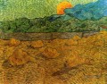 Abend Landschaft mit steigendem Mond Vincent van Gogh